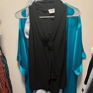 Black Sleeveless Blouse